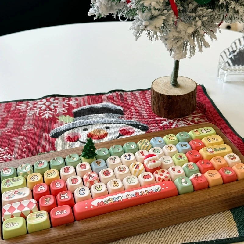 New Christmas Confession Night Keycaps 130 Key Cute Keycaps Complete Set Personalized Original Factory Xoa Cherry Christmas Gift