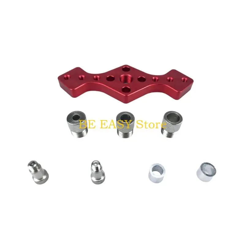 E28F Cabinet Hardware Jigs Set Woodworking Drawer Door Handle Jigs Center Dowel
