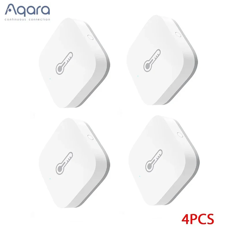 Aqara Temperatursensor Zigbee Smart Luftdruck- und Feuchtigkeitssensor Fernbedienung Smart Linkage Kompatibel mit Apple Homekit Mi Home
