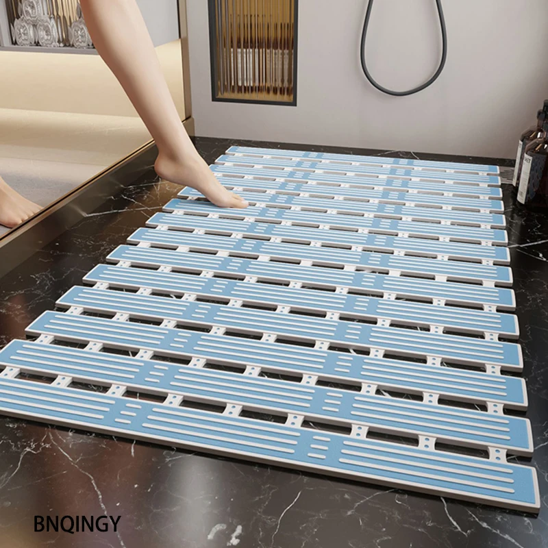 Bathroom Anti Slip Mat Shower Room Kitchen Anti Fall MatWaterproof And Hollow Massage Foot Mat Bathroom Accessory Set