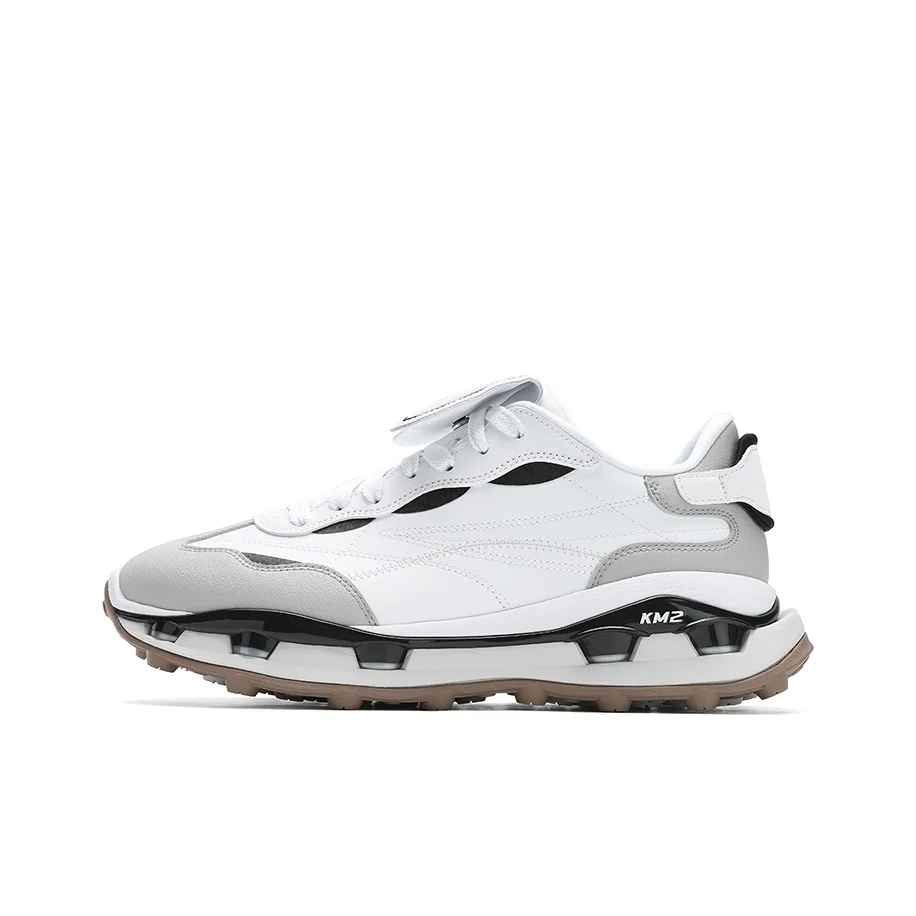 FILA KM2 Abrasion Resistant Low top Casual Shoes Women's White Gray F12W513115FWD