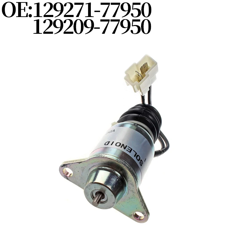 

Stop Flameout Solenoid Valve (12V) 129271-77950 129209-77950 for Yanmar Marine Engine 2YM15 3YM30 3YM20 3JH5E 3JH4E 4JH4AE New