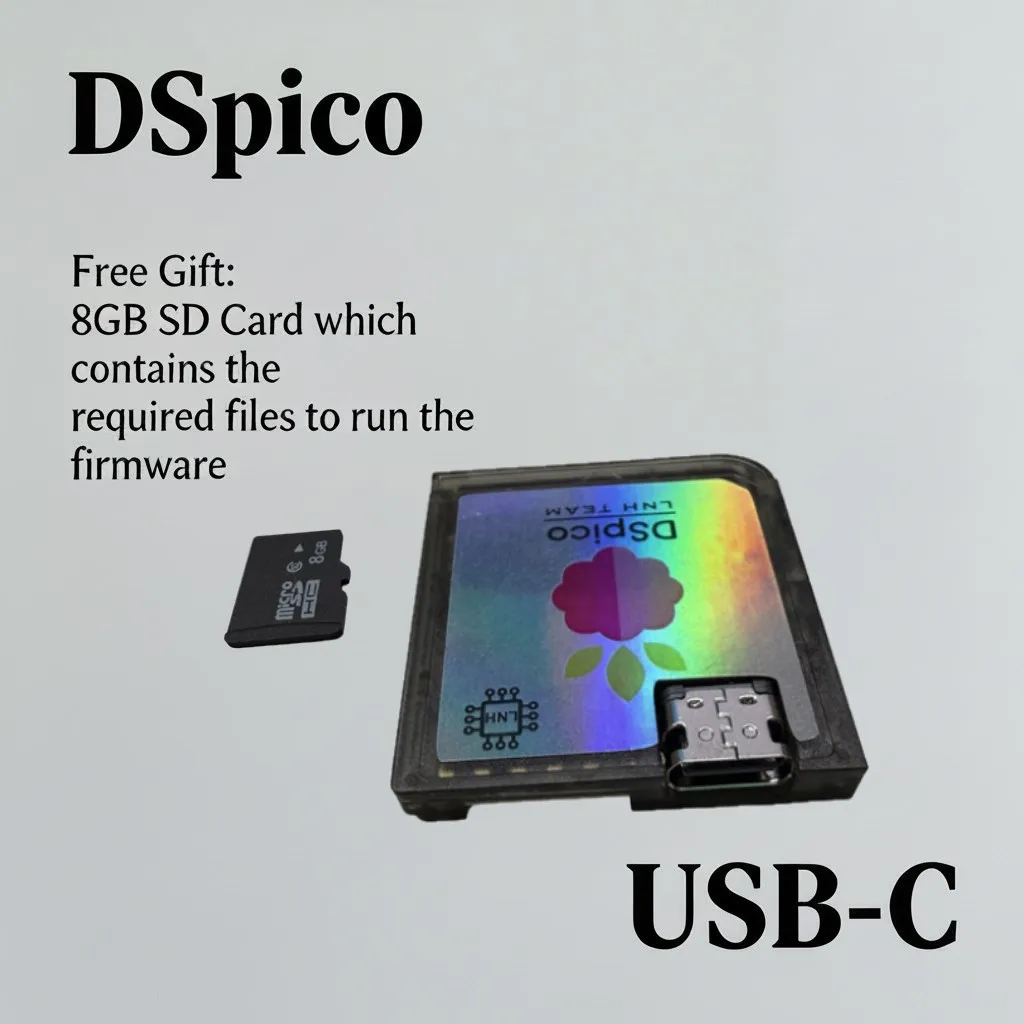 Stampo per iniezione DSpico pronto per la produzione in serie, con guscio in iniezione nero trasparente e chip modulare.