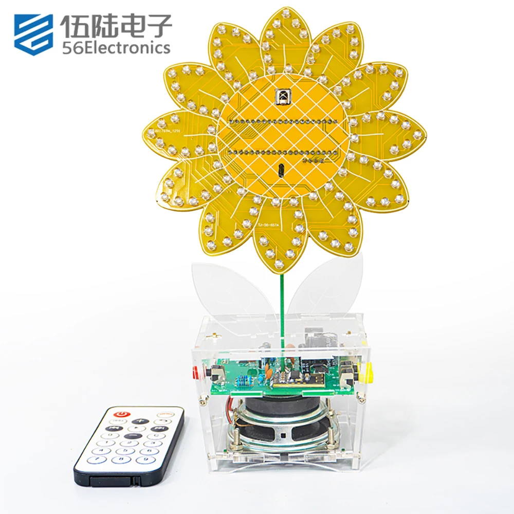 Sunflower Bluetooth Sound Kit Animation Mode Music Spectrum LED Creative Fun DIY Electronic Production Parts