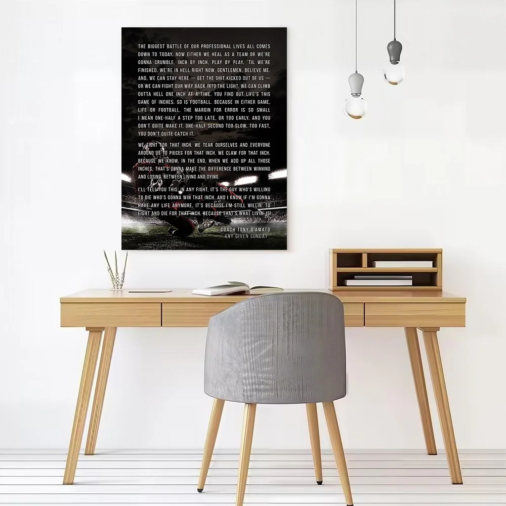 Mur Al Pacino Inch By Inch Canvas Poster Wall Art Customizable High Quality Printed Picture for Home Decor Living Room Bedroom