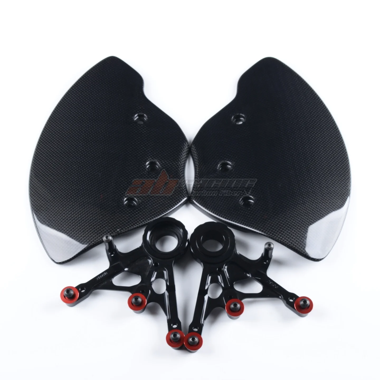 100% Full Dry Carbon Fiber Brake Caliper Cooler Air Duct Fairing Fit Ducati Panigale V4 V2 899 1199 1299 959 Streetfight V4 V2