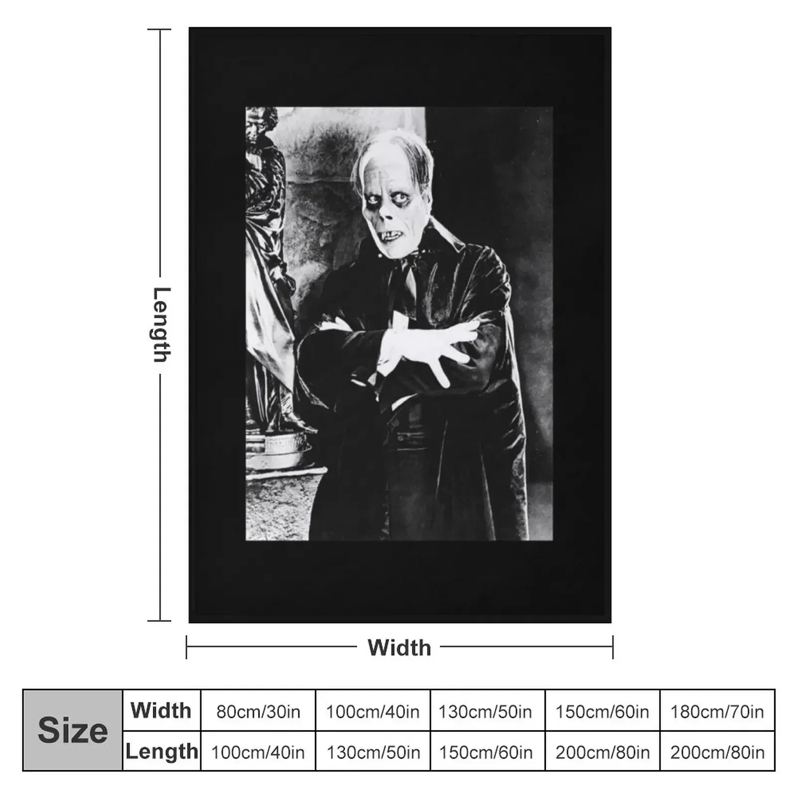 New Lon Chaney Phantom Throw Blanket for sofa Bed Vintage Sofa Quilt Blankets