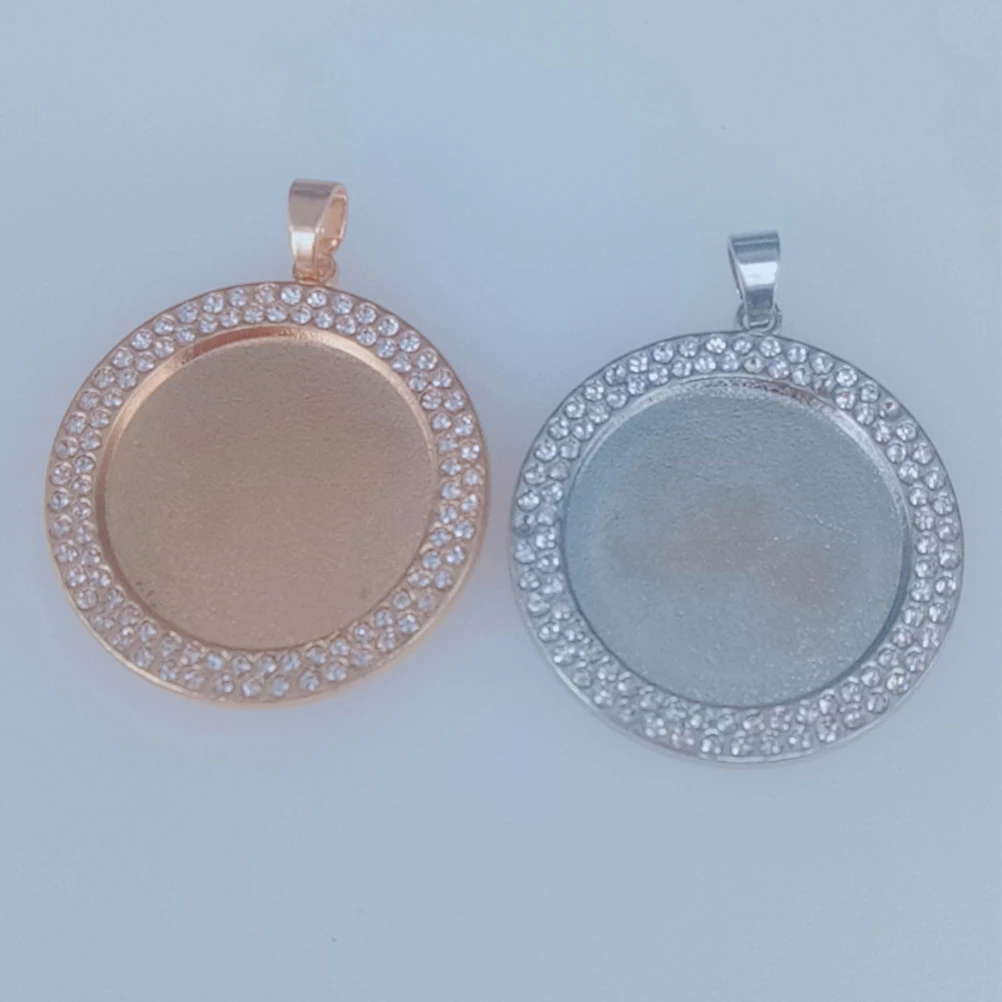 

10 PCS Jewelry Gem Pendant Alloy Charm Bottom Bracket DIY Charms Making Pendants