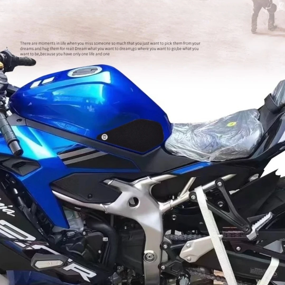 ملصق خزان وقود الدراجة النارية KAWASAKI NINJA ZX25R 2019-2025 ، ملصق الجسم ، ملصق عظم السمك المضاد للخدش #4