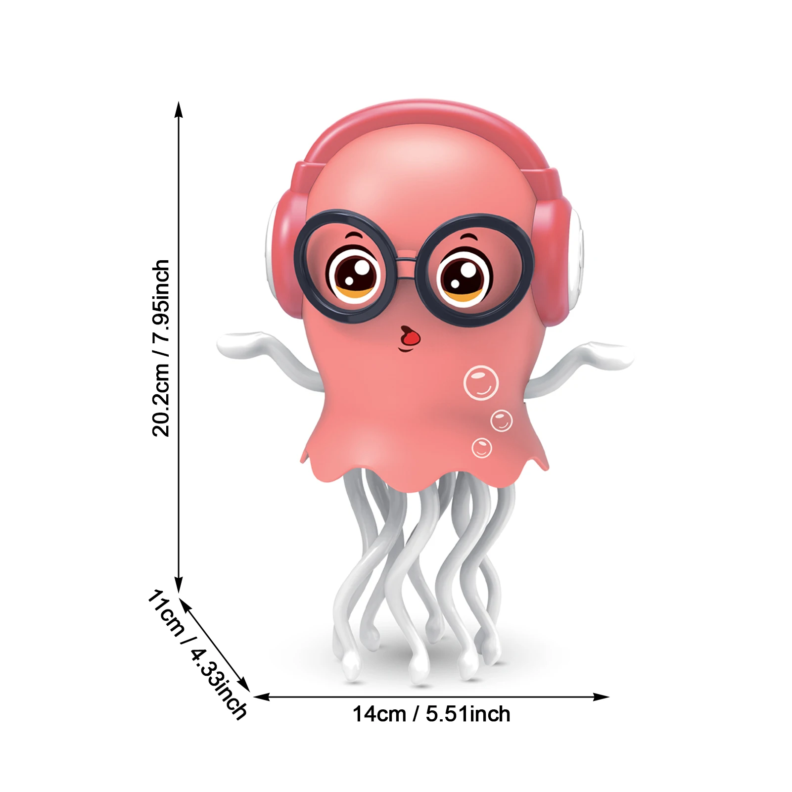 Interactive Dancing Jellyfish Toy Electric Moving & Music Playing Jellyfish Toy Fun Learning Gift for Boys & Girls