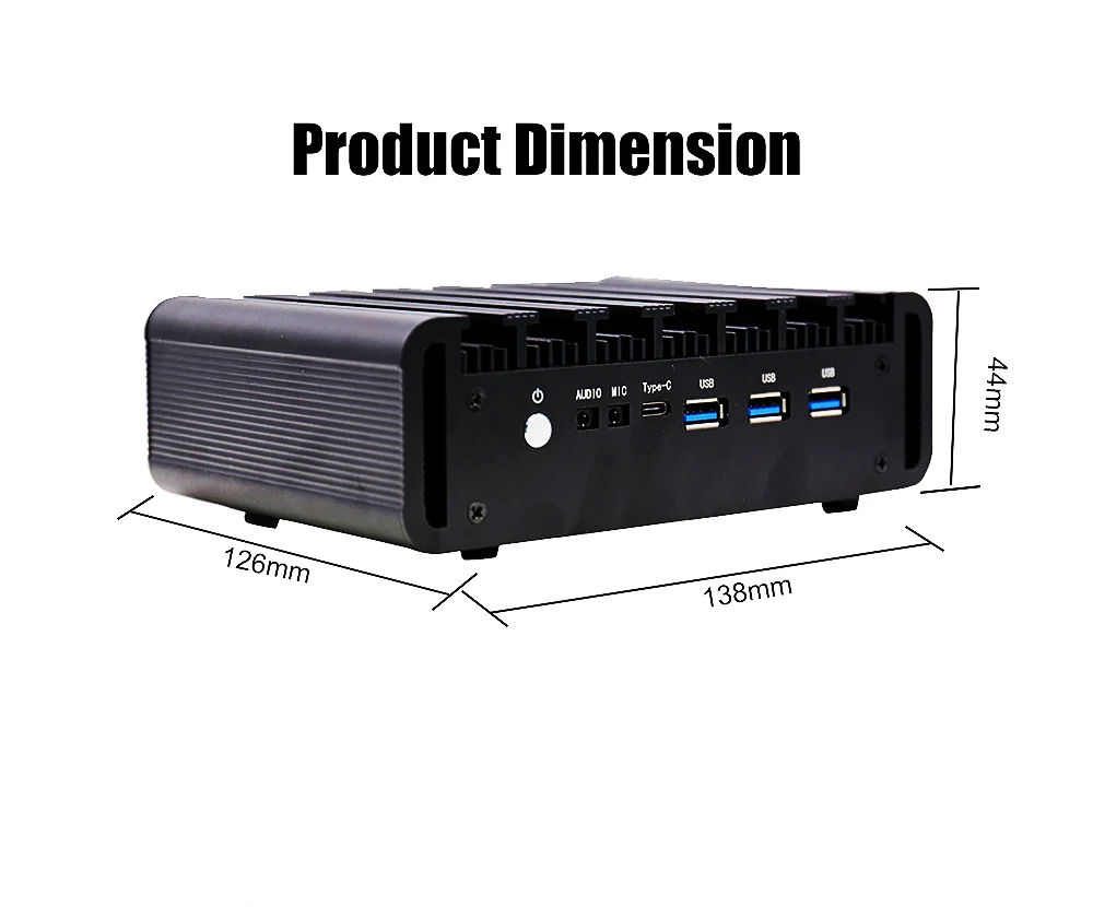 EGLOBAL インテル第 12 世代ミニ PC i3 1215U DDR5 RAM 1TB NVMe SSD ファンレスミニコンピュータ HDMI DP RJ45 LAN Windows11 デスクトップコンピュータ