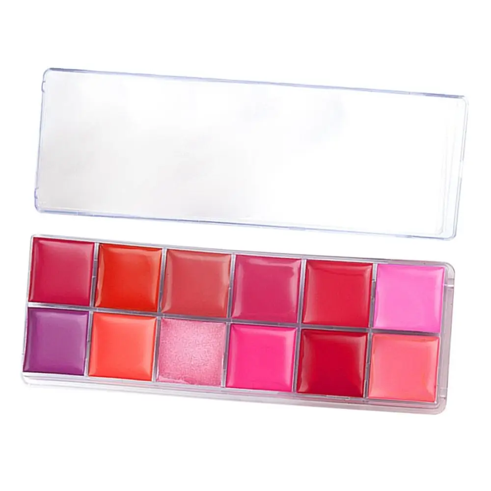 Tasse Wasserdicht Make-Up-Tool Koreanische Kosmetik Frauen Lip Glasur Lippenstift Samt Matte Lipgloss Lip Tint Lip Gloss Palette