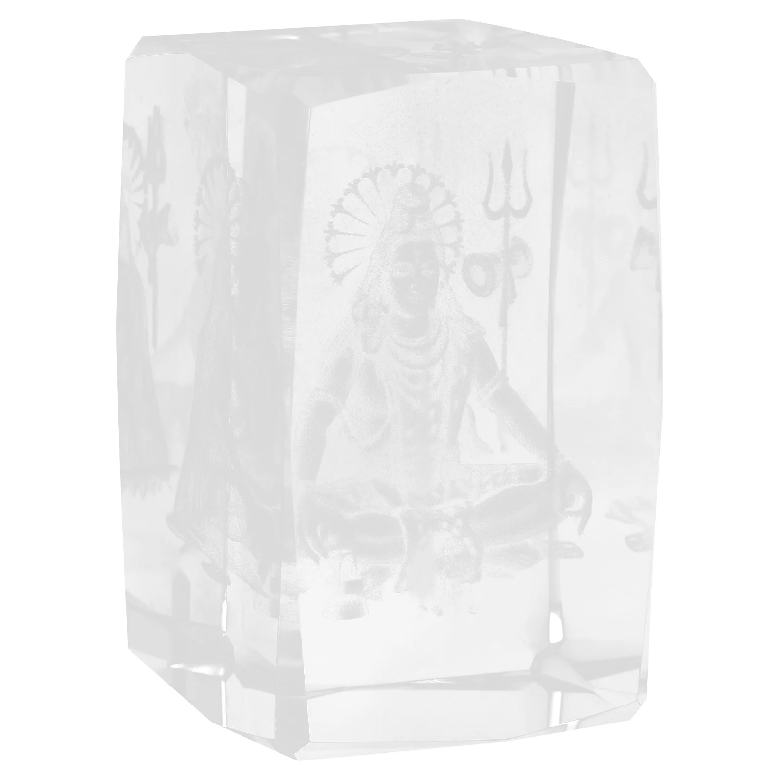 

Hand Carved Crystal Shiva God Statue Elegant Desktop Shrine Decoration for Living Room Temple Spiritual Space Desktop Decoration
