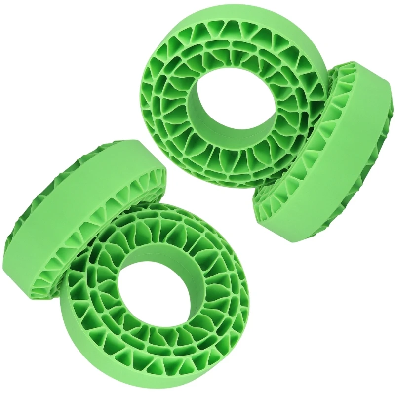 4 قطعة إطار سيليكون إدراج ل 1/10 تسلق سيارة سيليكون المخمدات بطانة لنموذج مركبة متعددة التضاريس القدرة على التكيف 15UB