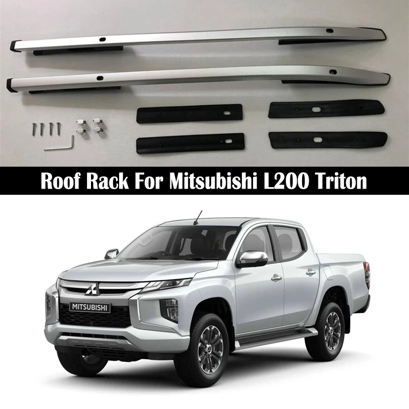 

OEM style Roof Rack For Mitsubishi L200 Triton 2007-2024 Rails Bar Luggage Carrier Bars top Cross bar Rack Rail Boxes Aluminum