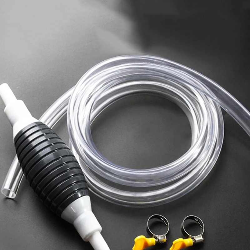 

Universal Car Fuel Pump Kit Durable Manual Hand Suction Pump for Liquid Petrol Tuning DIY Cut Pipe