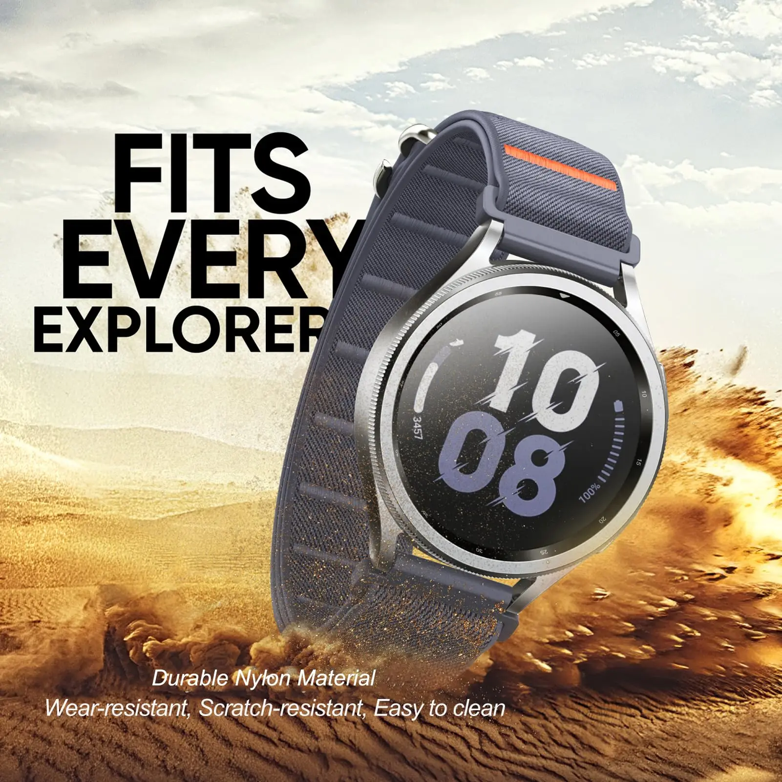 20mm 22mm Nylon Strap for Samsung Galaxy Watch 7 6 5 4 40mm 44mm 6Classic 43mm 47mm Loop Bracelet for Huawei GT 5 4Pro 46mm Band