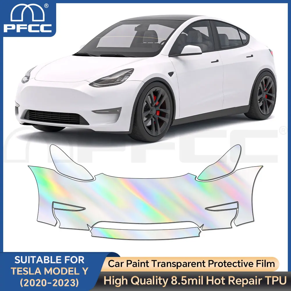 

Защитная пленка PFCC PPF для Tesla Model Y 2020 2023, предварительно вырезанная защитная пленка из ТПУ для краски, прозрачная наклейка на корпус, автоаксессуары