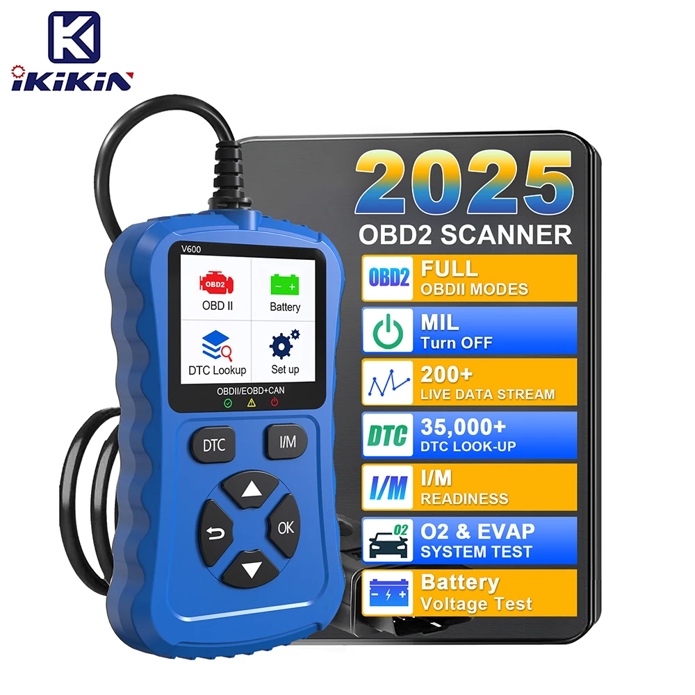 Bule V600 Car Diagnostic Tool OBD2/EOBD 12V Plug & Play Can Code Scanner for Vehicle Diagnostics