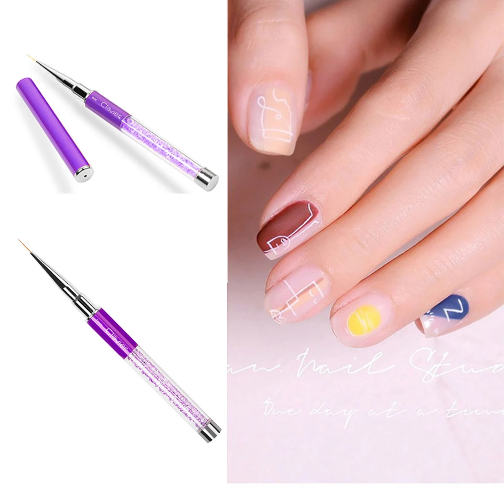 Nails Line Brush For Manicure Art Painting Tools Nail Design Liner Drawing Pen Nail Art Brushes Uv Gel Nailpolish Dotting Tools