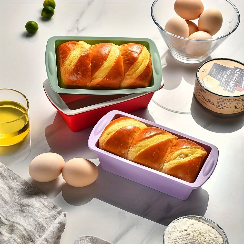 1Pc Silicone Bread Loaf Pan Cake Mold Nonstick Silicone Homemade Loaf Bread Toast Mould Kitchen Accessories Pastry Tools