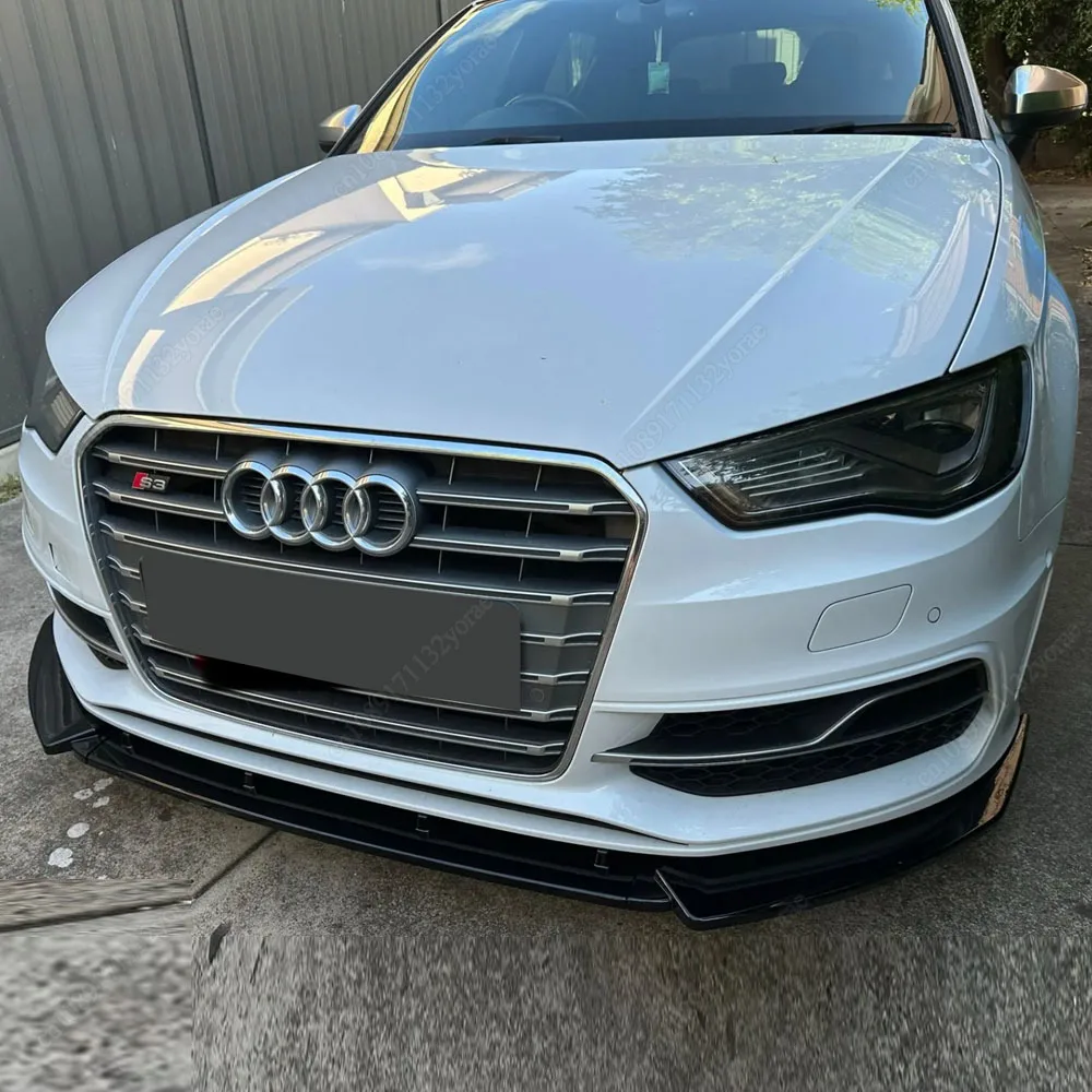 

Для Audi A3 S-Line S3 8V Standard TDI TFSI 2013-2016 Предварительно линейный автомобильный передний бампер Спойлер для губ Сплиттер Диффузор Обвесы Тюнинг
