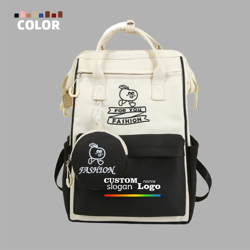 

Large Capacity Travel Backpack Custom Fashionable Mommy Baby Diaper Bag Nylon Lining Zipper Mommy Nursing Diaper Bag Belt