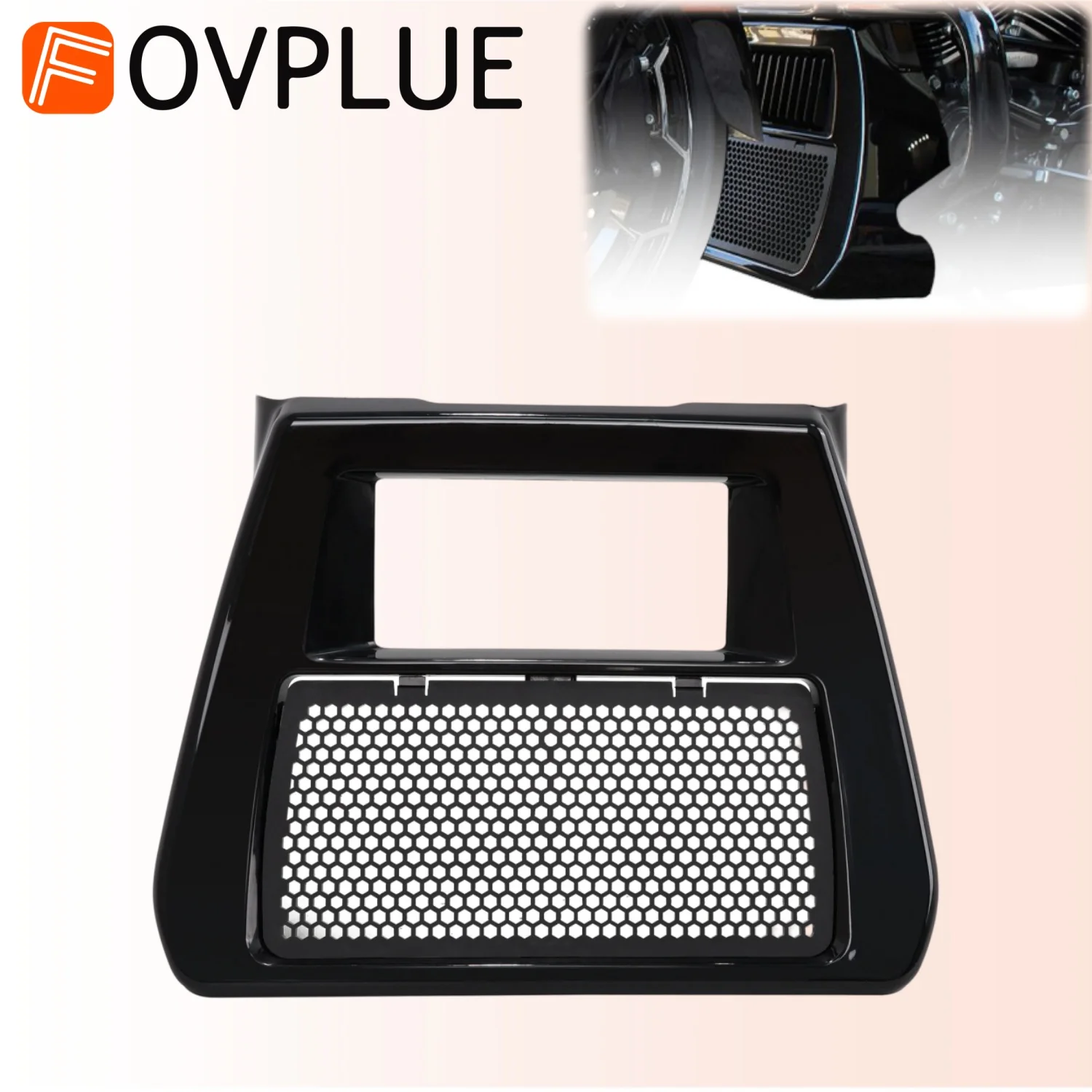 Motorcycle Front Lower Fairing Chin Spoiler accessories Radiator Cover For Harley Touring CVO Road Glide Street Glide FLHX 23-24