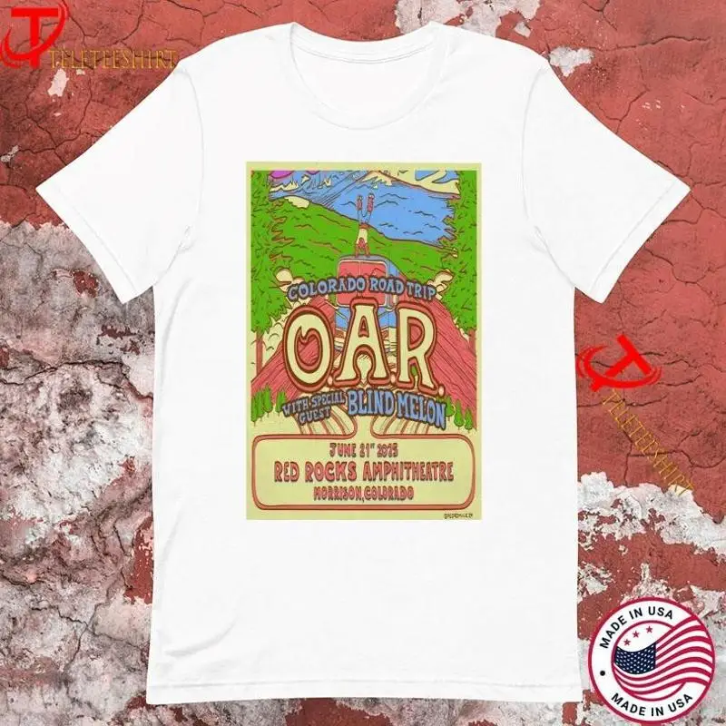 O A R June 21 2025 Red Rocks In Morrison Colorado Tour Äô24 T Shirts For Fan
