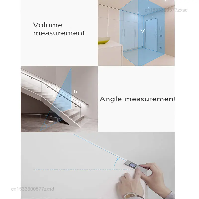 Xiaomi DUKA Laser Range Finder 25/30/40m LS-P/LS-2s/LS-1 Portable USB Charger High Precision Measurement Tool Laser Range Finder