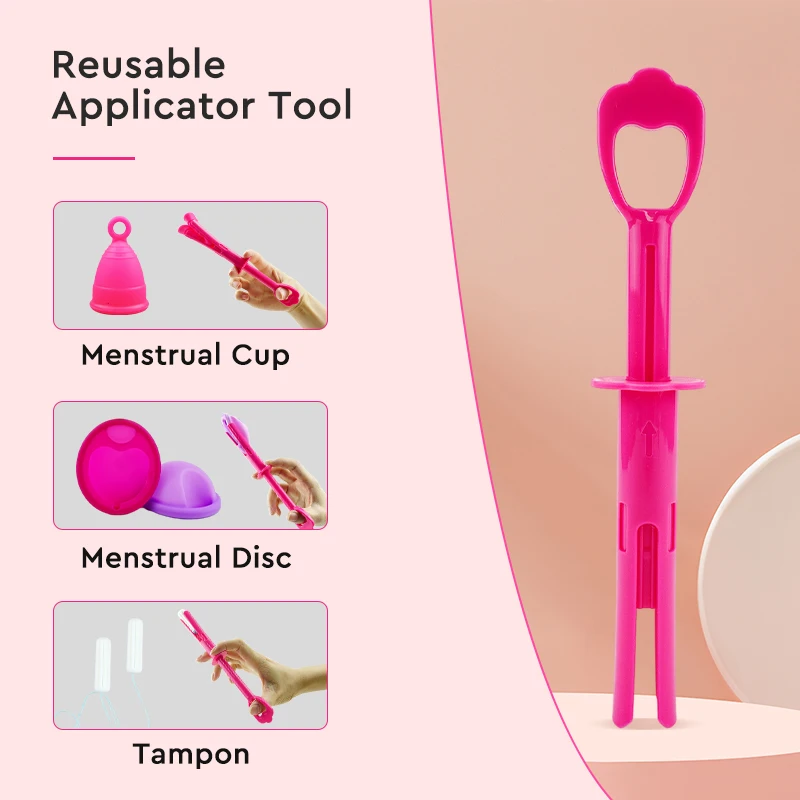 Certified Menstrual Cup Applicator Set Woman Replace Tampon Medical Grade Silicone Menstruations Period Cup Health Care Products