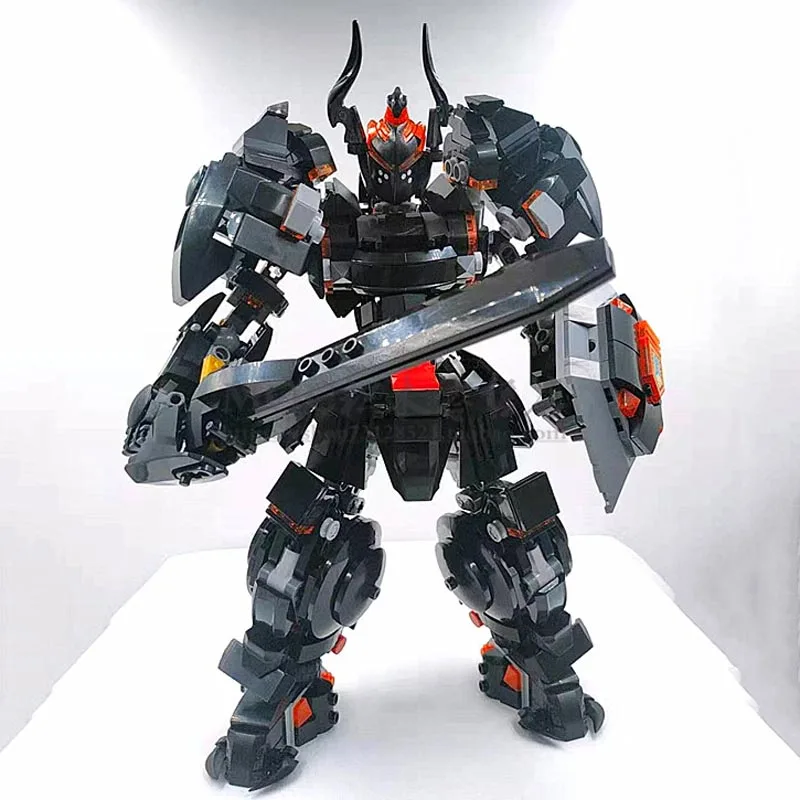 

28cm Fantasy Robots Building Blocks Toy Mech Warrior Action Figure Model Toys For Children Anime Soldier Assemble Bricks Dolls