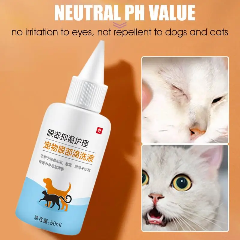 Cat Tear Stain Remover Natural Tear Stain Remover Liquid Pet Eye Drop For All Dogs And Cats Pet Soothing Eye Stain Remover