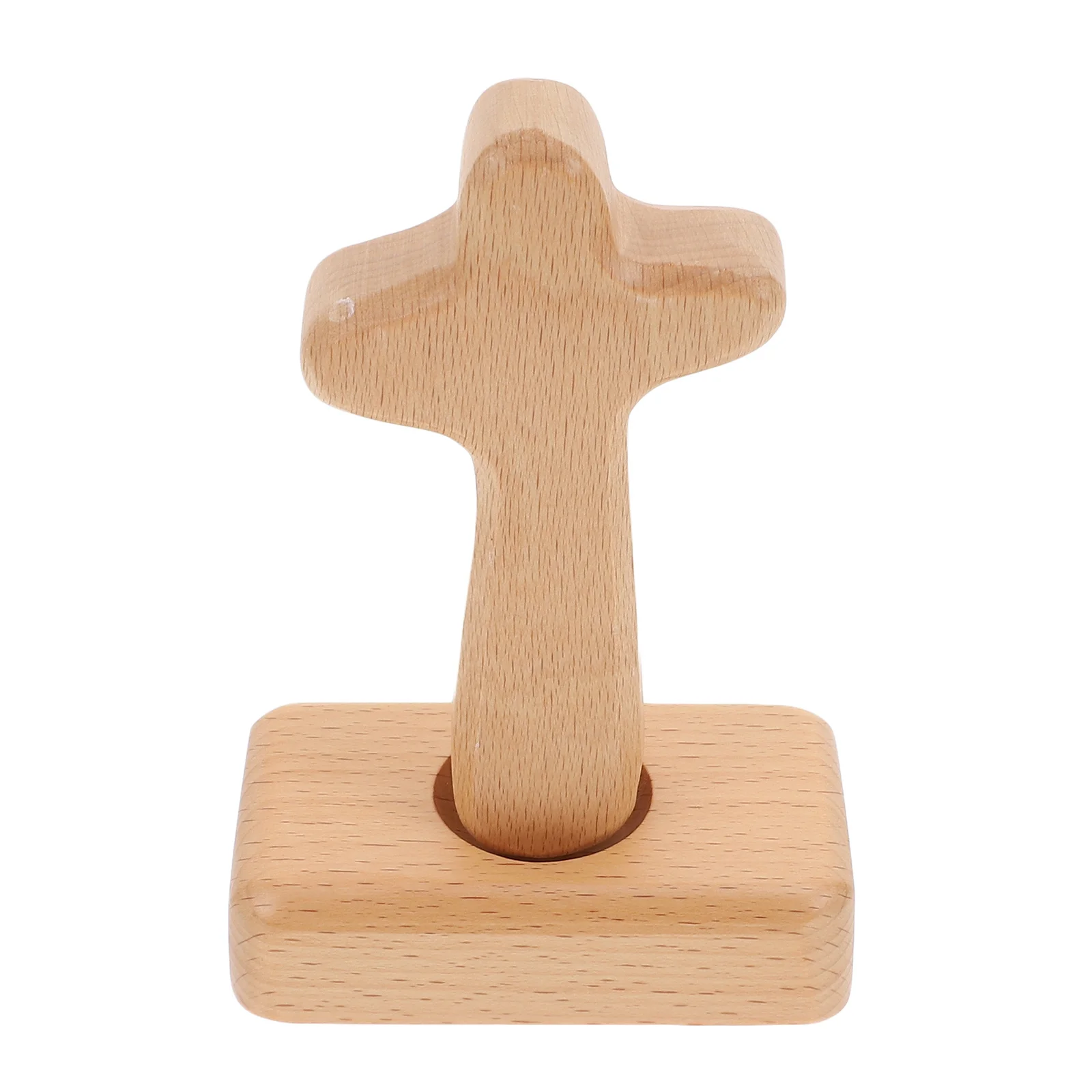 

1Set Premium Wood Cross Decorative Craft Exquisite Structure Unique Gift Idea Cross Wooden Ornament Wooden Craft