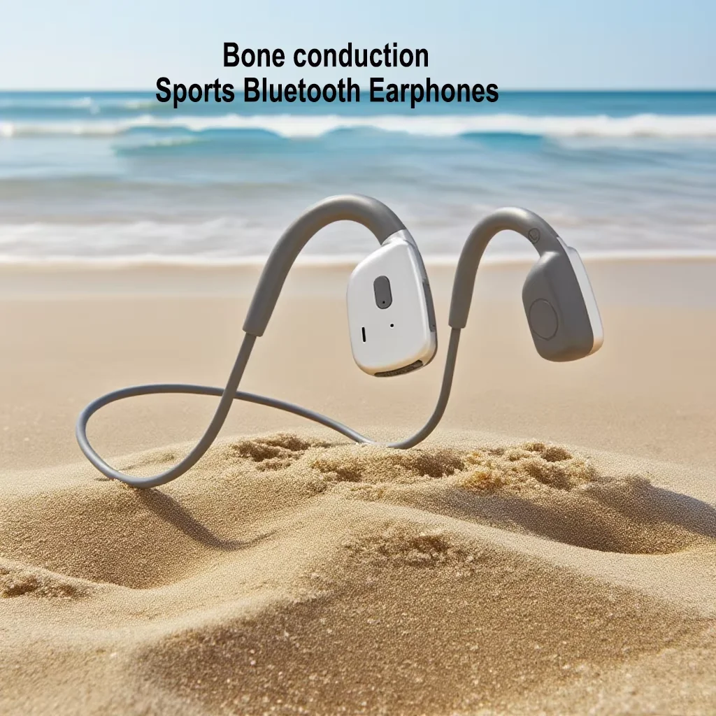 

Wireless Bone Conduction Bluetooth Earphones Long Battery Life HIFI Stereo Waterproof Lightweigh Headphones For Outdoor Sports