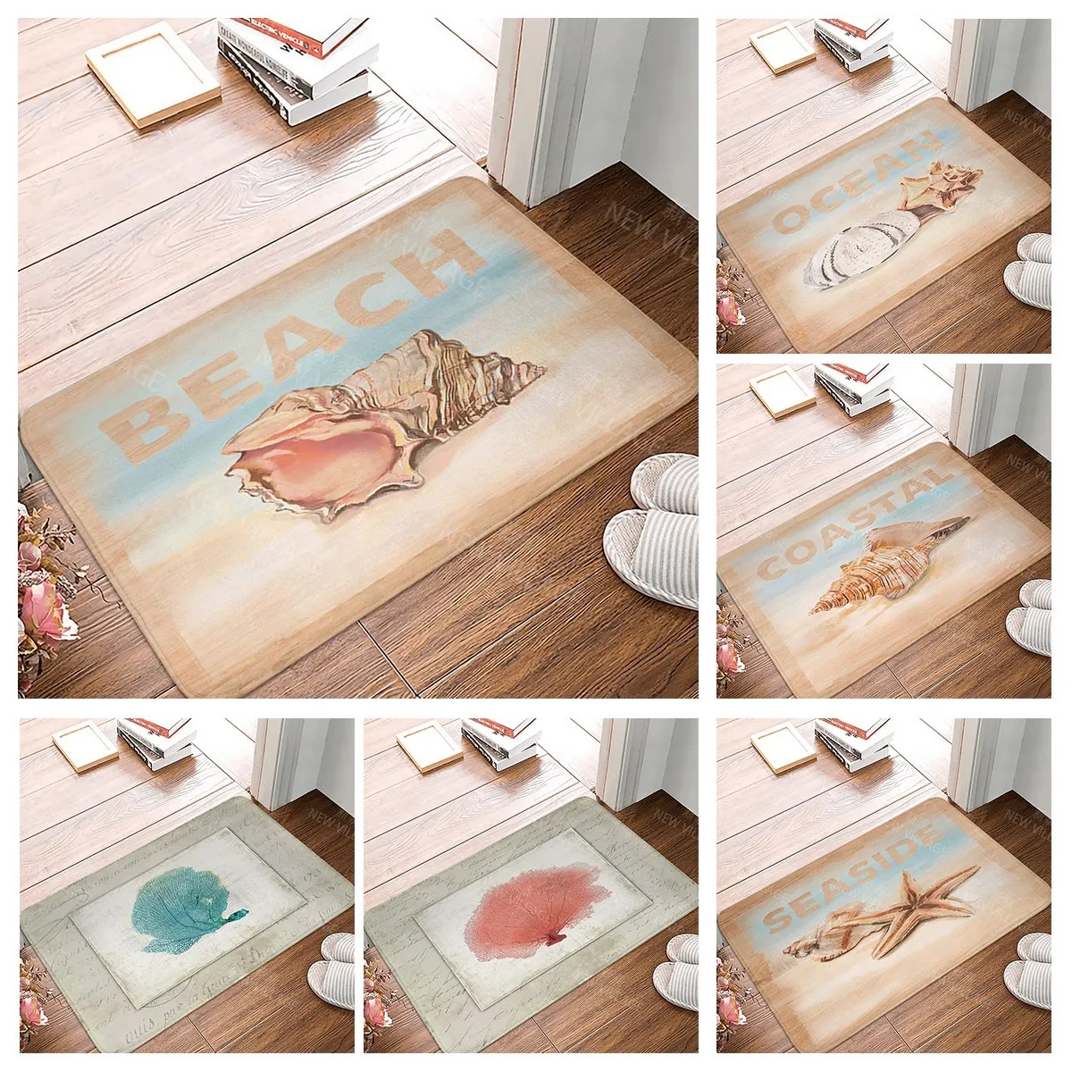 Non slip shower mat bathroom rug shower mat home decoration door mat kitchen bedroom entrance room mat submarine animal door mat