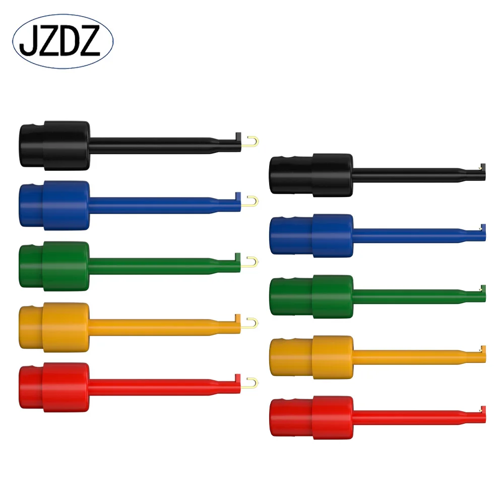 

JZDZ10PCS SMD IC Test Hook Clips Copper Mini Grabber for Multimeter Test Lead Electrical Accessories J.30006