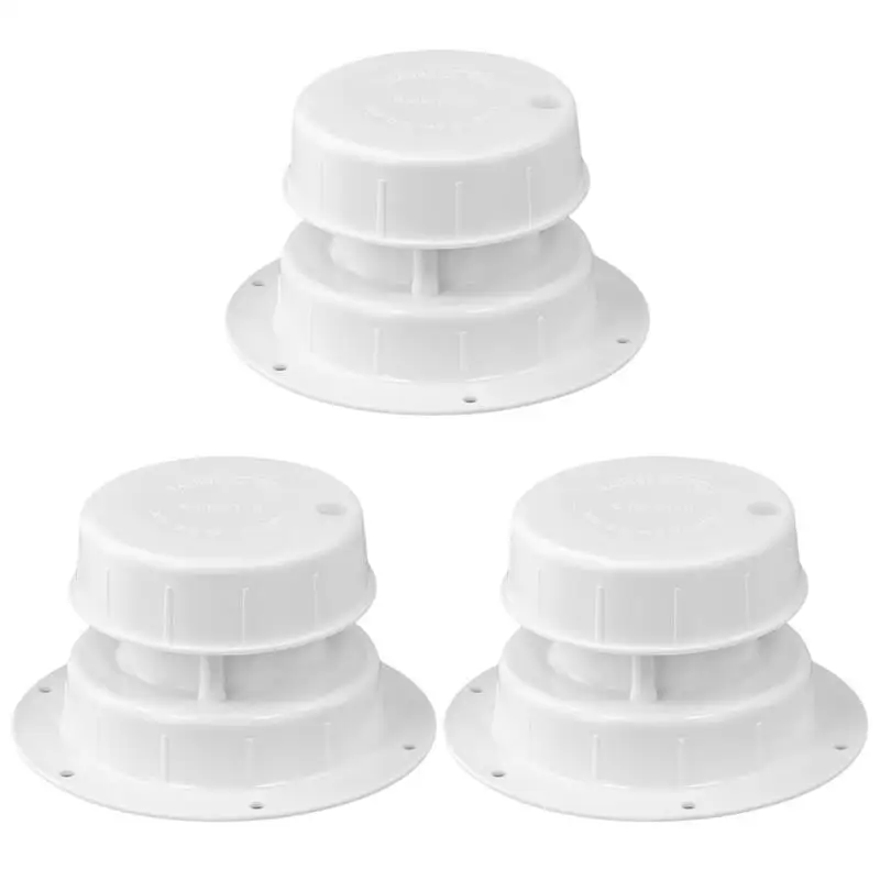 3Pcs RV Plumbing Vent Caps Rainproof Sun-Proof RV Roof Sewer Vent Covers Camper Vent Cap Replacement For RV Trailer Motorhome