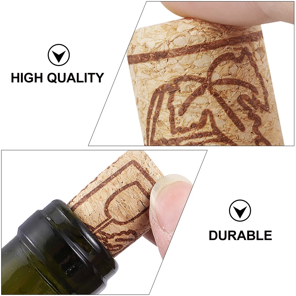 

30pcs Bottle Stoppers Cork Decorative Beverage Plugs For Red Cocktail Beer Practical Easy To Clean Beautiful