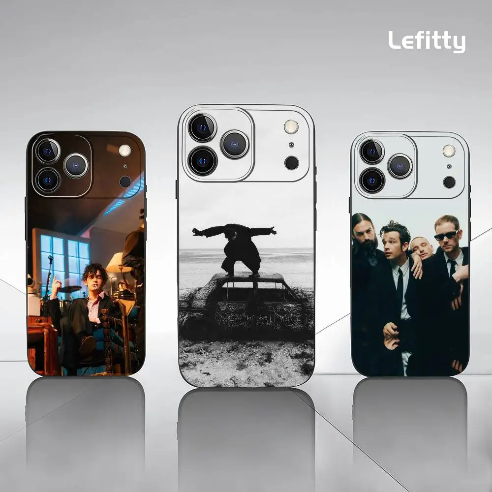 

T-The 1975 Rock Band Phone Case For iPhone 17 16 15 14 13 12 11 Pro Xs Max Mini XR X Plus Black Frosted Soft Shell Funda