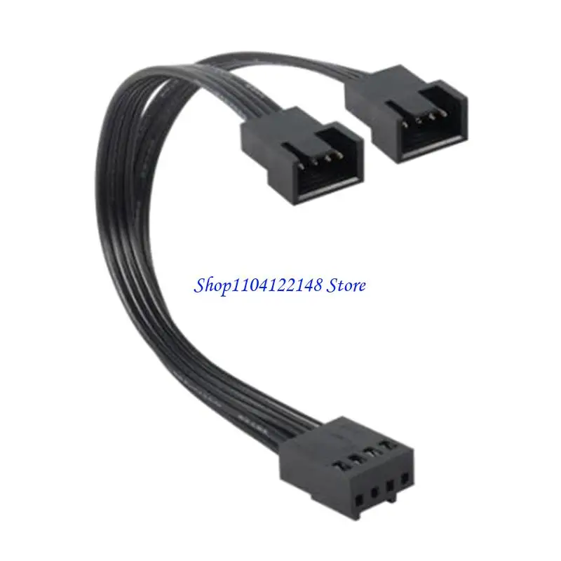 P9FA 4Pin PWM Splitter Cable for Double Fan to Motherboard Enhances Airflows