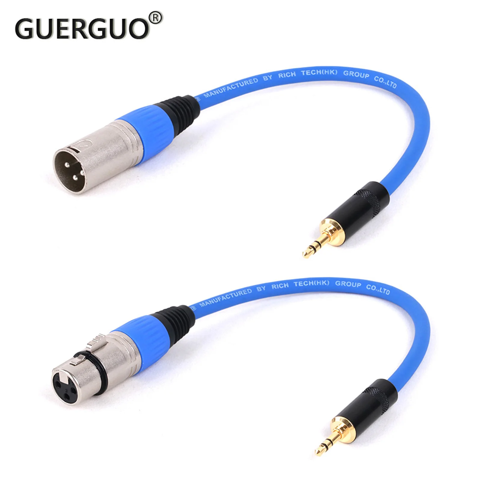 

TRS Male 3.5mm Jack Cable To Male/Female Mic Adapter Cord XLR 3-Pin Stereo Plug 0.3M-25M Audio Cable For Microphones Mixers Etc