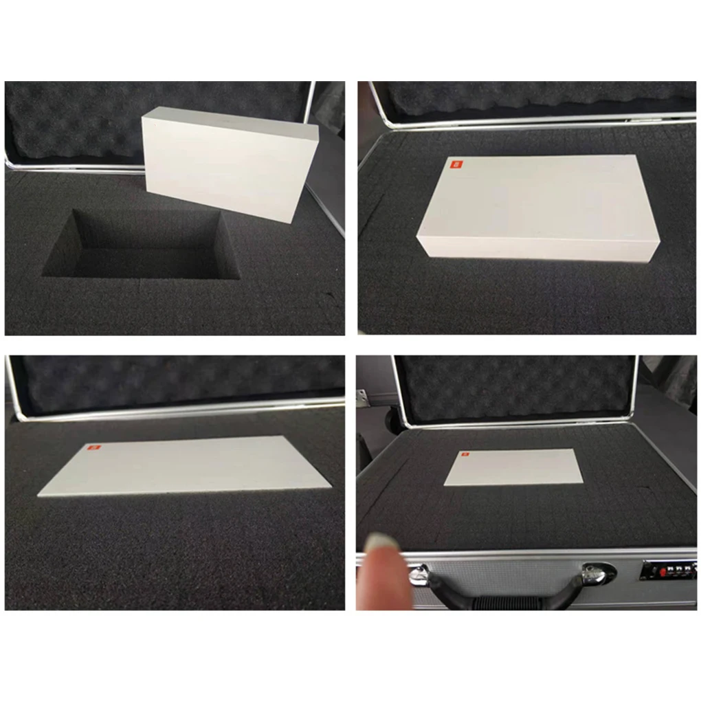 Portable ToolBox Aluminum Alloy Safety Equipment Toolbox Instrument Case Storage Box Suitcase Impact Resistant Case with Sponge