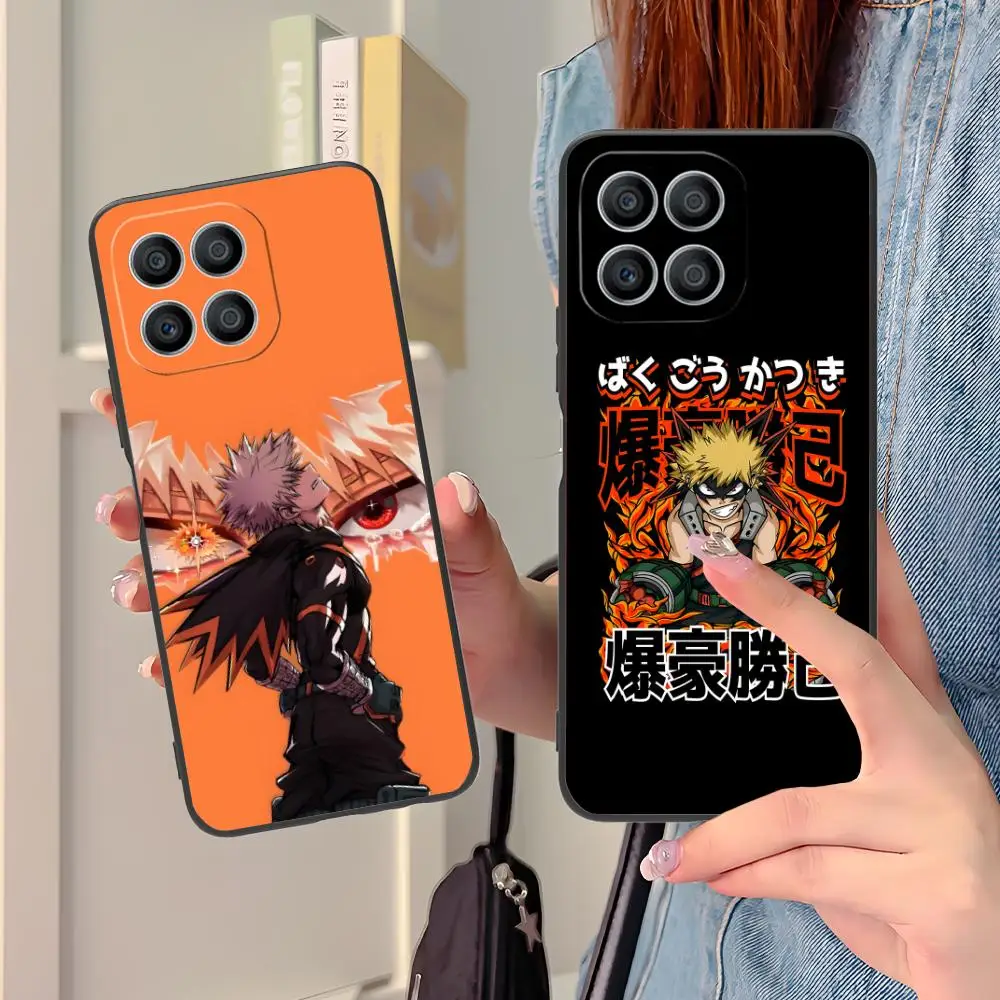 

Чехол для телефона My Hero Academia Bakugo для Honor 90 80 70 60 50 30 20 10 9 8 7 Pro S SE Lite 5G с цветным принтом, защитный чехол