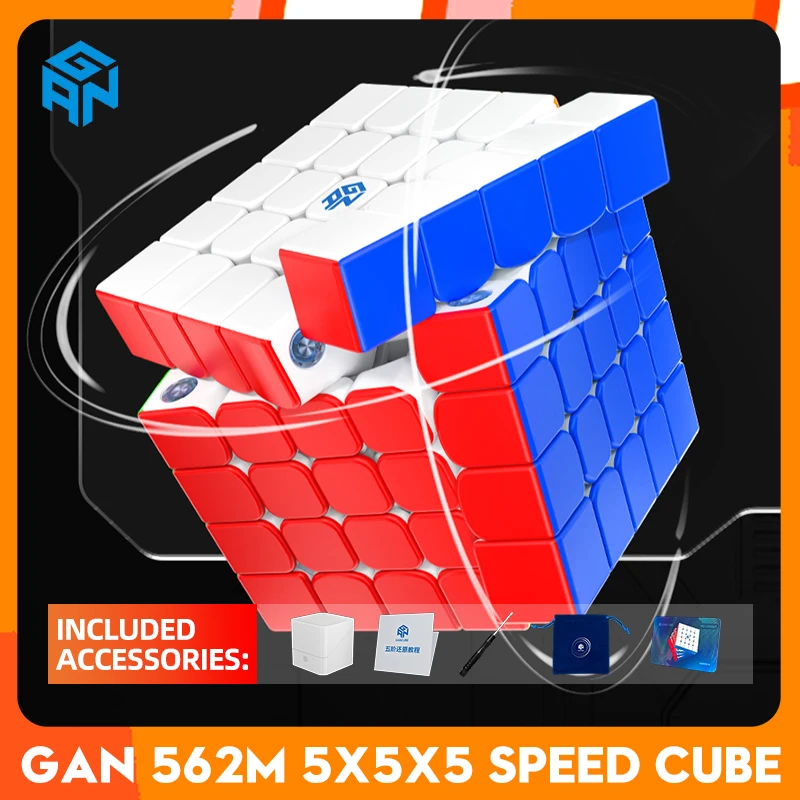 GAN 562 M 5X5 Magnetic Magic Speed   Cubo Magico Puzzle Cube Stickerless GAN 562 5x5 Maglev Professional Fidget Toys