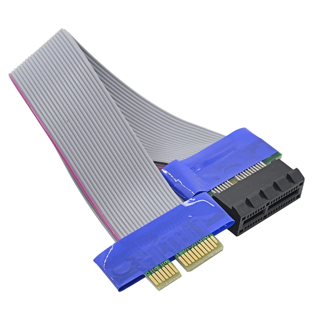 1X to 1x Slot Riser Card Extender Ribbon Adapter PCI-Express PCI Express Extension Relocate Cable for Graphics Card