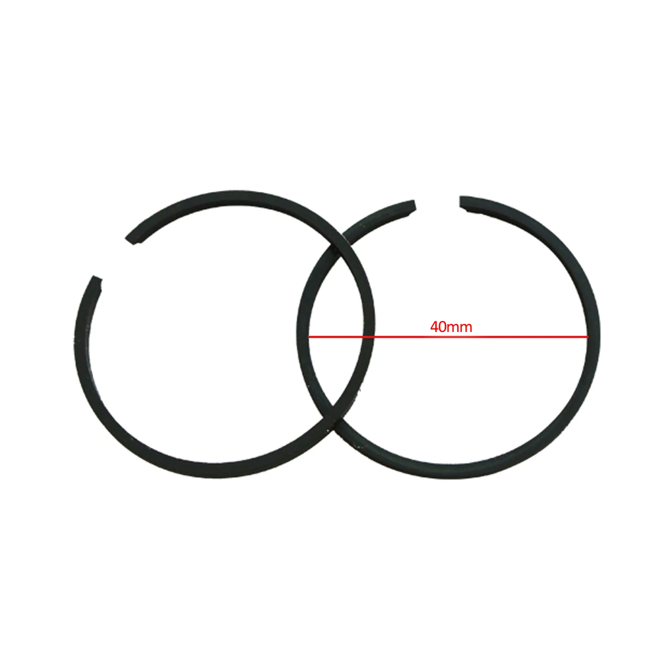 sthus 1 Pair Piston Rings 40mm For 49cc 50cc 66cc 80cc Motorized Bicycle Motorised Bike Piston Rings