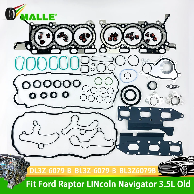 

For Ford Raptor Old LINCOLN Navigator Fit 3.5L V6 STD Engine Parts Cylinder Head Oil Pump Full Gasket Set DL3Z-6079-B BL3Z6079B