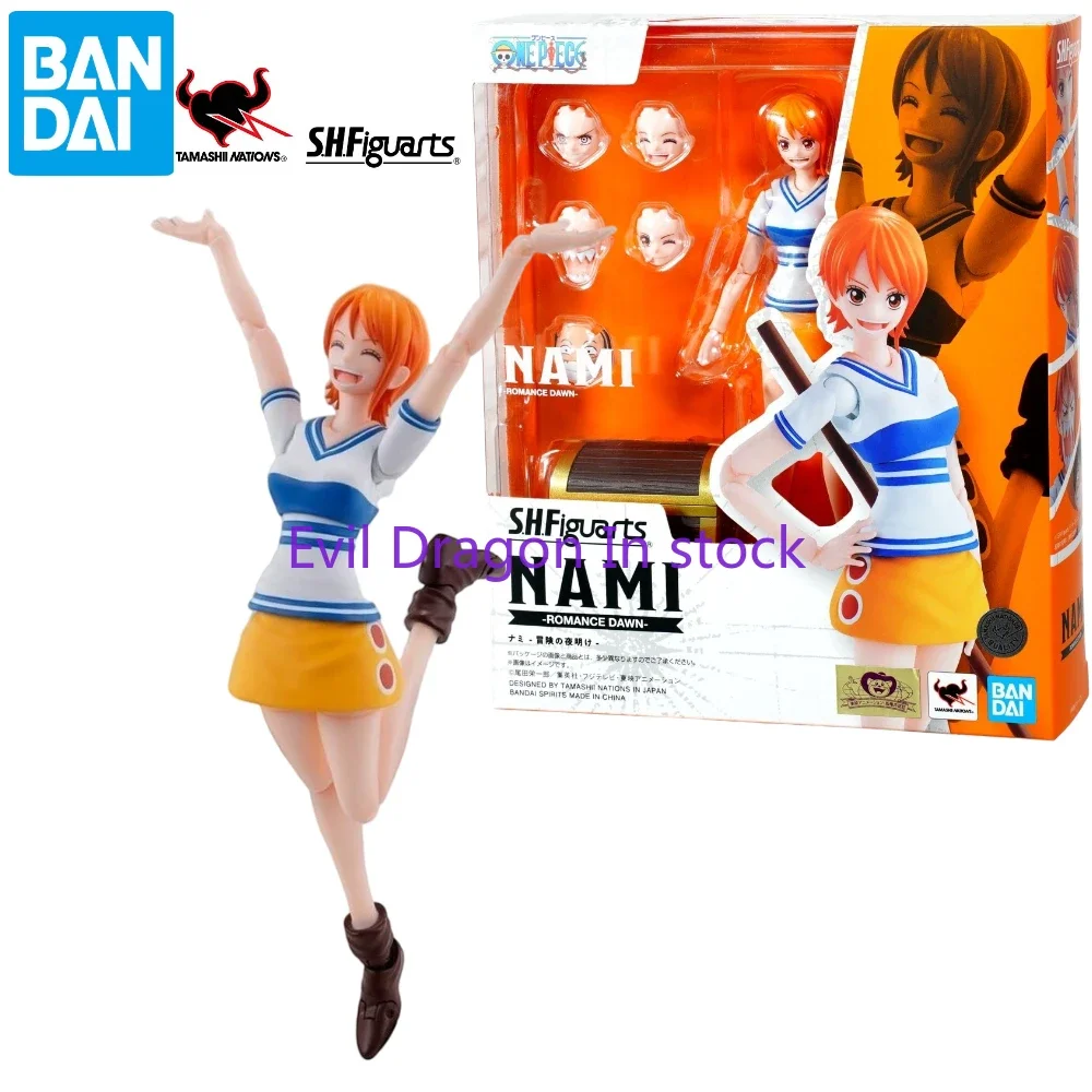 

In Stock Bandai S.H.Figuarts One Piece Nami Romantic Dawn Action Figure Toy Model Gift