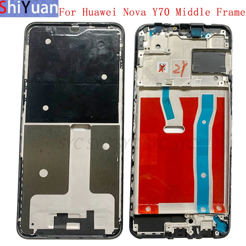 

Housing Middle Frame LCD Bezel Plate Panel Chassis For Huawei Nova Y70 Phone Metal LCD Frame Replacement Parts